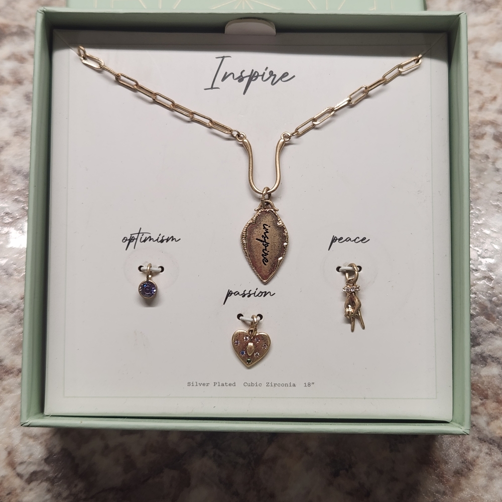 Inspire Gold and Silver Plated Necklace Set